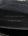 Calfskin Y Quilted Monogram Small Loulou Chain Satchel Black