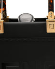 Vitello King Plexiglass Small FNDI Sunshine Shopper Tote Black