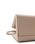 Soft Grained Calfskin Small Hammock Nugget Shoulder Bag Sand Mink