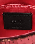Sequin Paillettes Shiny Nappa Sex and the City Nano Maxi Buckle Baguette Charm Granata