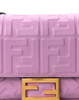 Nappa FF 1974 Embossed Baguette Agapanto