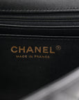 Lambskin Quilted Mini Rectangular Flap Black