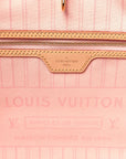Damier Azur Neo Neverfull MM Rose Ballerine
