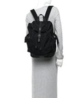 Nylon Grained Calfskin Watson Diaper Bag Black