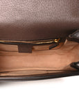 GG Supreme Monogram Web Small Ophidia Flap Messenger Bag Brown