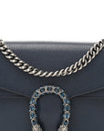 Dollar Calfskin Crystal Small Dionysus Shoulder Bag Blue Agata Montana Sapphire