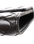 Nappa Intrecciato Long Andiamo Top Handle Clutch Fondant