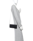 Saffiano Bi-Color Wallet On Chain Black Fuoco