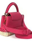 Rattan Taurillon Capucines Mini Magenta
