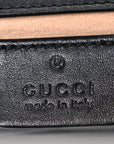Calfskin Matelasse Super Mini GG Marmont Shoulder Bag Black