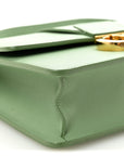 Smooth Calfskin 30 Montaigne Flap Bag Mint Green