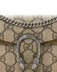 GG Supreme Monogram Super Mini Dionysus Shoulder Bag Taupe
