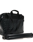 Nappa Intrecciato Postino Messenger Black