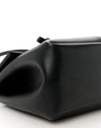 Calfskin Medium Falcon Shoulder Bag Black