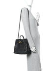 Nappa Intrecciato Medium Andiamo Shoulder Bag Black