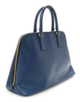 Saffiano Lux Medium Promenade Tote Bluette