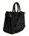 Grained Calfskin Small Sac De Jour Black