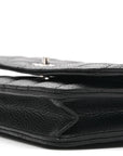 Caviar Quilted CC Turnlock Wallet On Chain WOC Black