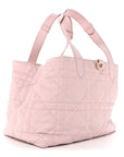 Calfskin Macrocannage Medium Toujours Powder Pink