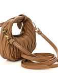 Nappa Matelasse Micro Wander Hobo Caramel