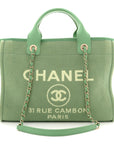 Mixed Fibers Small Deauville Tote Green