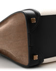 Bullhide Calfskin Nubuck Micro Tri-Color Luggage White Khaki