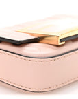 Nappa Matisse FF Embossed Nano Maxi Buckle Baguette Charm Rosa Quarzo