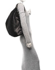 Snakeskin Rock and Chain Hobo Black