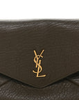 Grained Lambskin Large Cassandre Envelope Pouch Light Musk