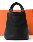 Taurillon Clemence Swift In-The-Loop 18 Bag Black