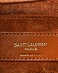 Canvas Calfskin Medium Classic Monogram Cassandra Top Handle Tan Natural