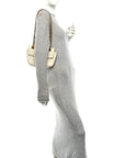 Calfskin Matelasse Mini GG Marmont Shoulder Bag White