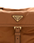 Re-Nylon Medium Explore Shoulder Bag Camel