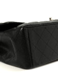 Caviar Quilted Maxi Double Flap Black