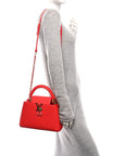 LV X TM Taurillon Cerises Capucines BB Rouge