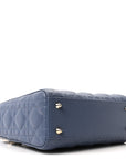 Lambskin Cannage Small My ABCD1OR Lady D1OR Blue