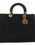 Nylon Cannage Large Lady D1OR Black