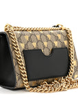 GG Supreme Monogram Bees Small Padlock Shoulder Bag Black
