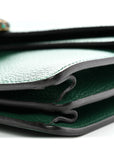 Pebbled Calfskin Small Dionysus Shoulder Bag Emerald