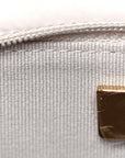 Lambskin Quilted CHNL 19 Wallet On Chain WOC Grey
