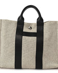 Toile Taurillon Clemence Sac Harnais Tote PM Black