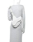 Oblique Mens Saddle Bag Grey