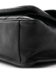 Calfskin Matelasse Monogram Microstud Medium Niki Chain Satchel Black