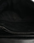 Calfskin Y Quilted Monogram Large Loulou Chain Satchel Black