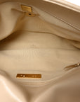 Lambskin Quilted Large CHNL 19 Flap Beige
