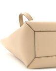 Grained Calfskin Micro Belt Bag Light Taupe