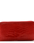 Shiny Alligator Azap Wallet Geranium