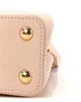 Taurillon Ostrich Capucines BB Powder Pink Beige