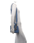 Lambskin Cannage Small My ABCD1OR Lady D1OR Blue