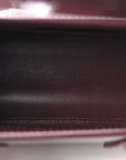 Patent Nano Sac de Jour Dark Red Wine